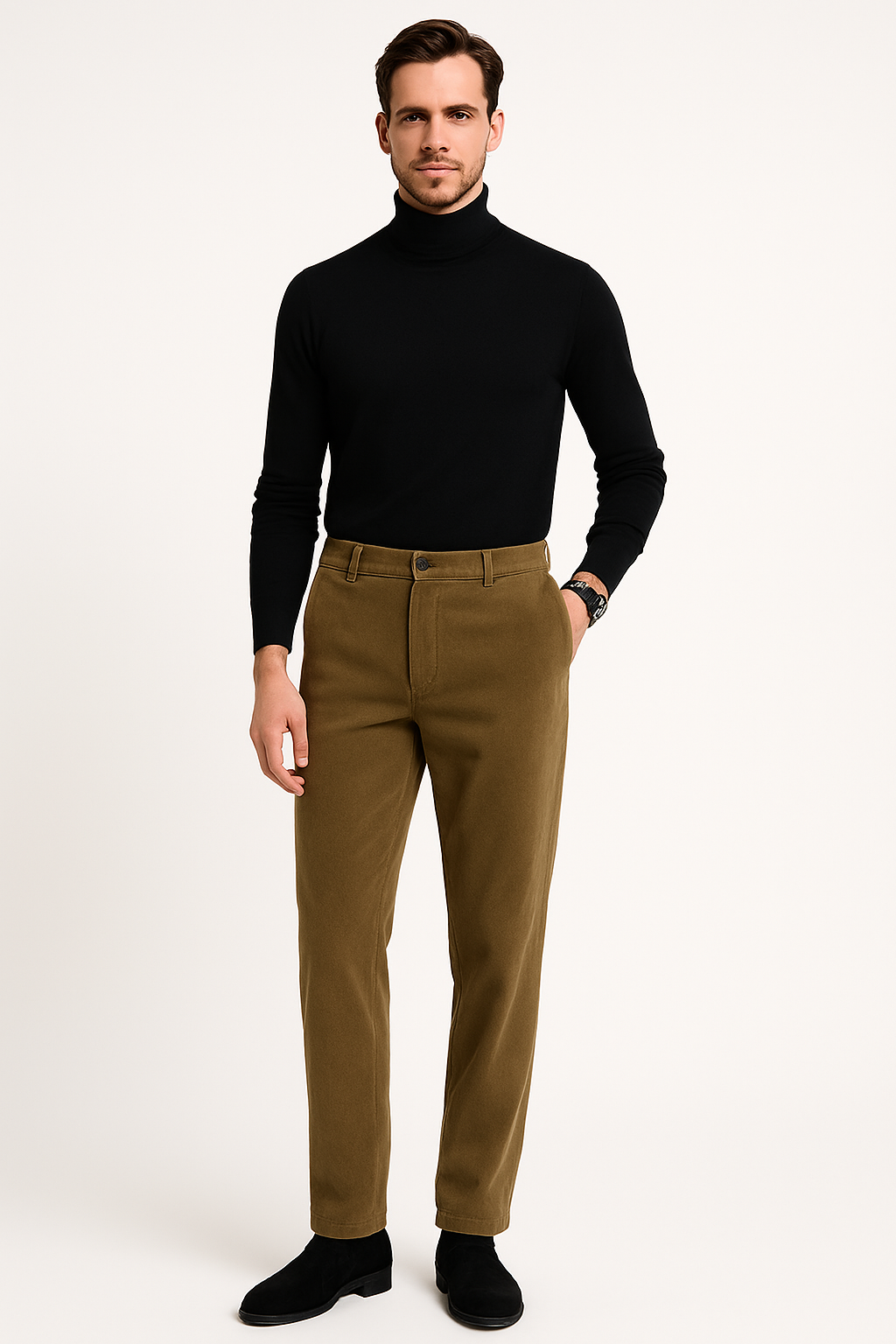 Ribfluwelen broek heren stretch comfortabel en stijlvol – Dion