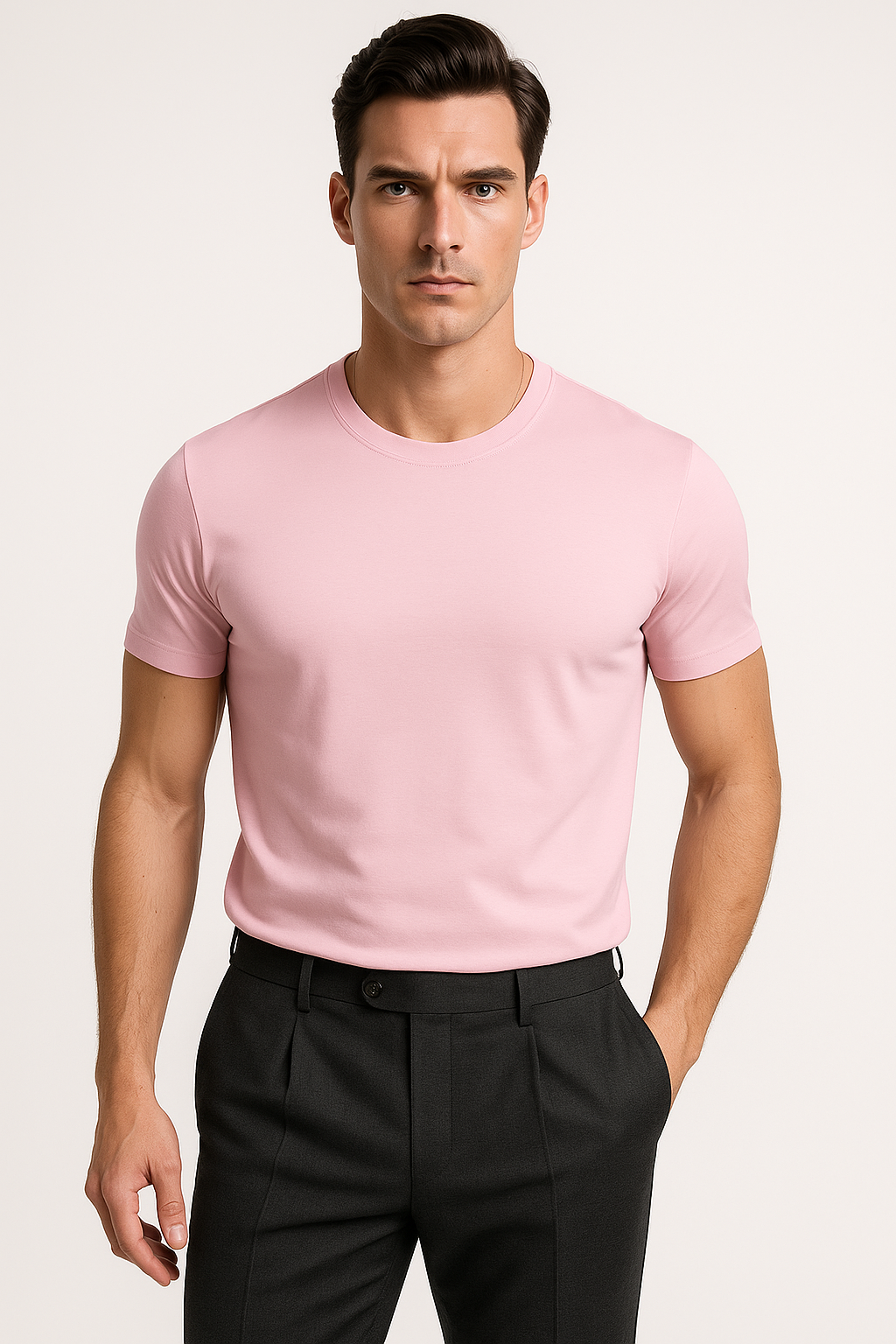 T-shirt heren zomer effen ademend sneldrogend – Aart