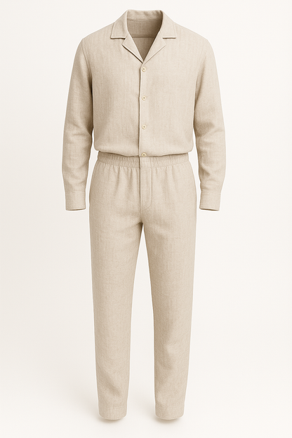 Linnen Zomerset voor Heren – Ademend & Klassiek Design – Renoro