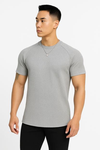 Heren T-shirt – ademend slim fit zomer casual – Dirk