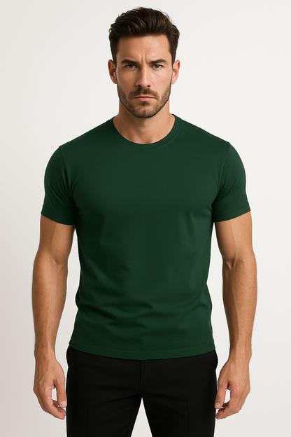T-shirt heren zomer effen ademend sneldrogend – Aart