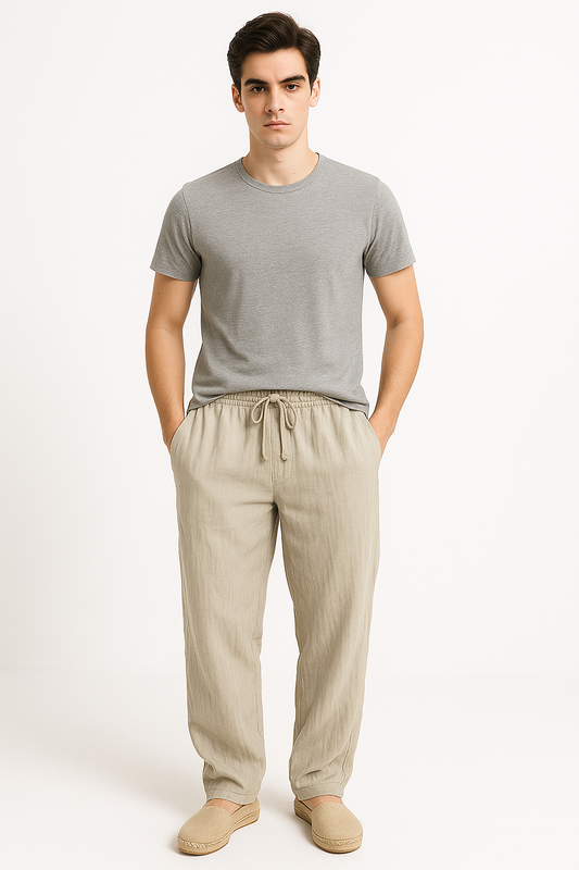 Linnen herenbroek voor zomerse dagen en comfort – Jasper