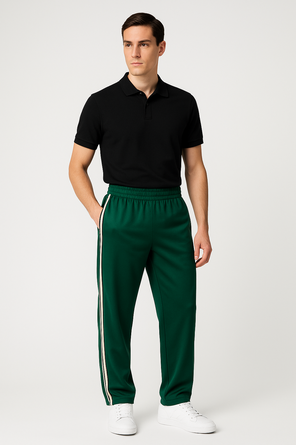 Sweatpants heren comfortabel ademend met relaxte pasvorm – Jesse