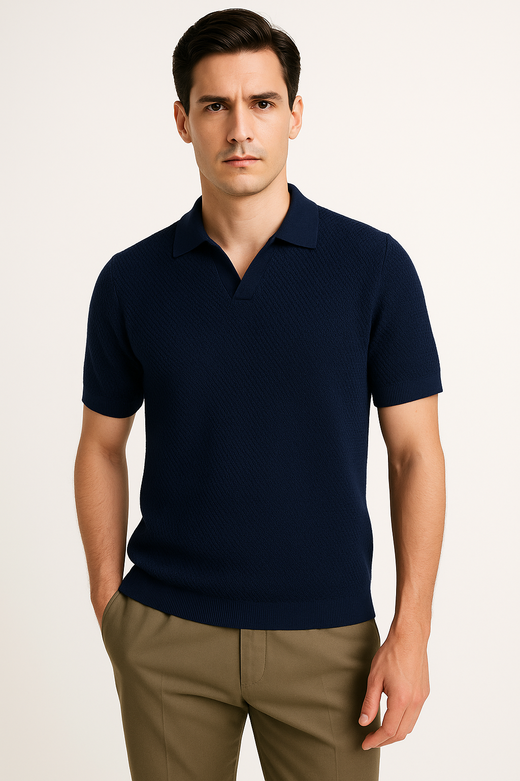 Casual Katoenen Polo T-shirt voor Dagelijks Comfort – Heinrich