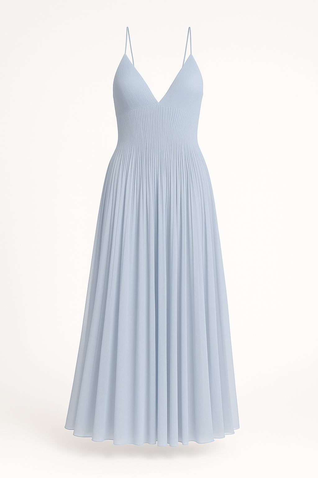 Romantische maxi-jurk met pintuck-details – Elise