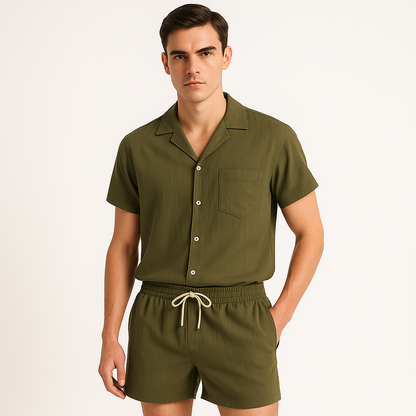 Tweedelige zomerset voor heren met relaxte pasvorm – Nick