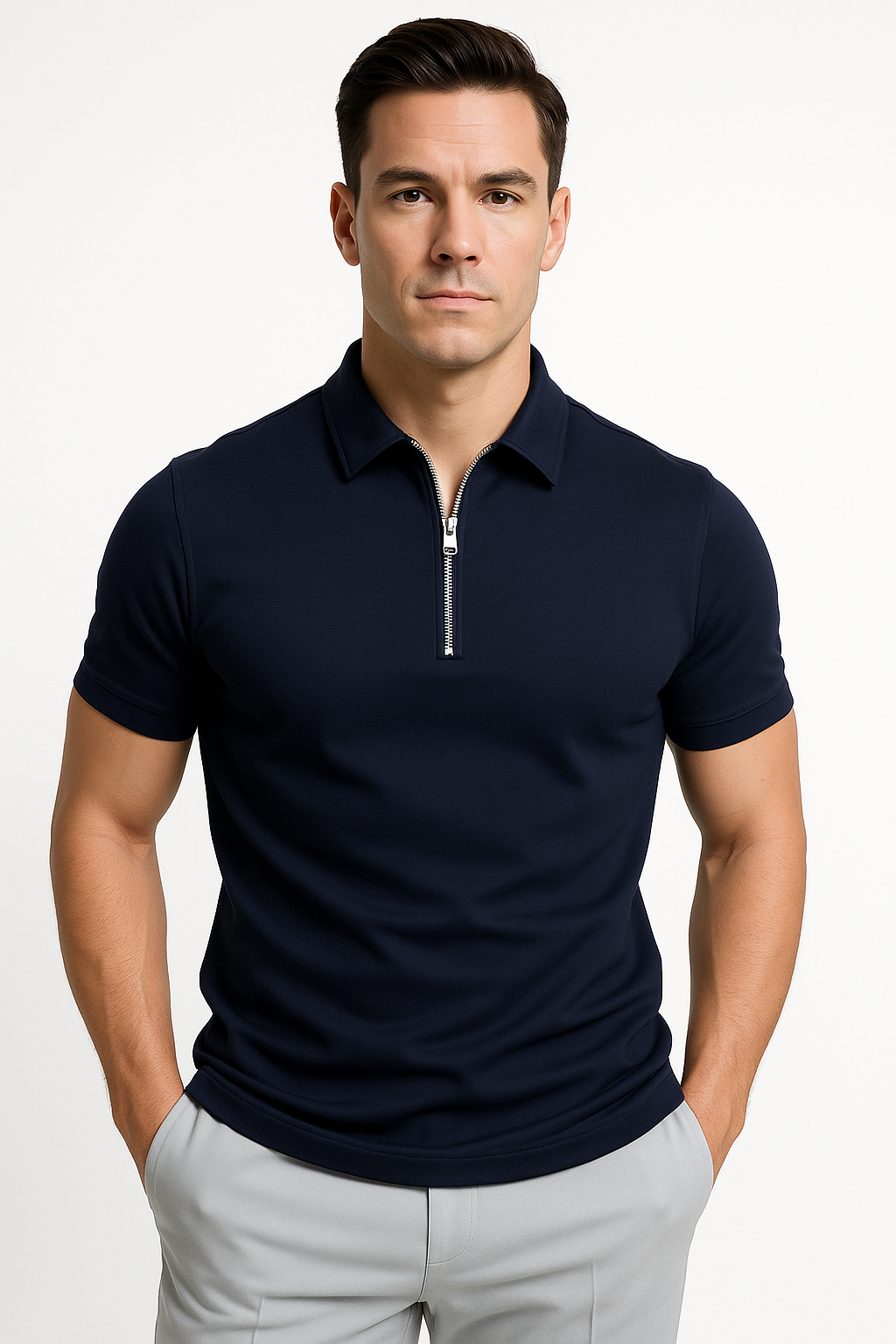 Polo shirt heren slim fit ademend comfort – Jeroen