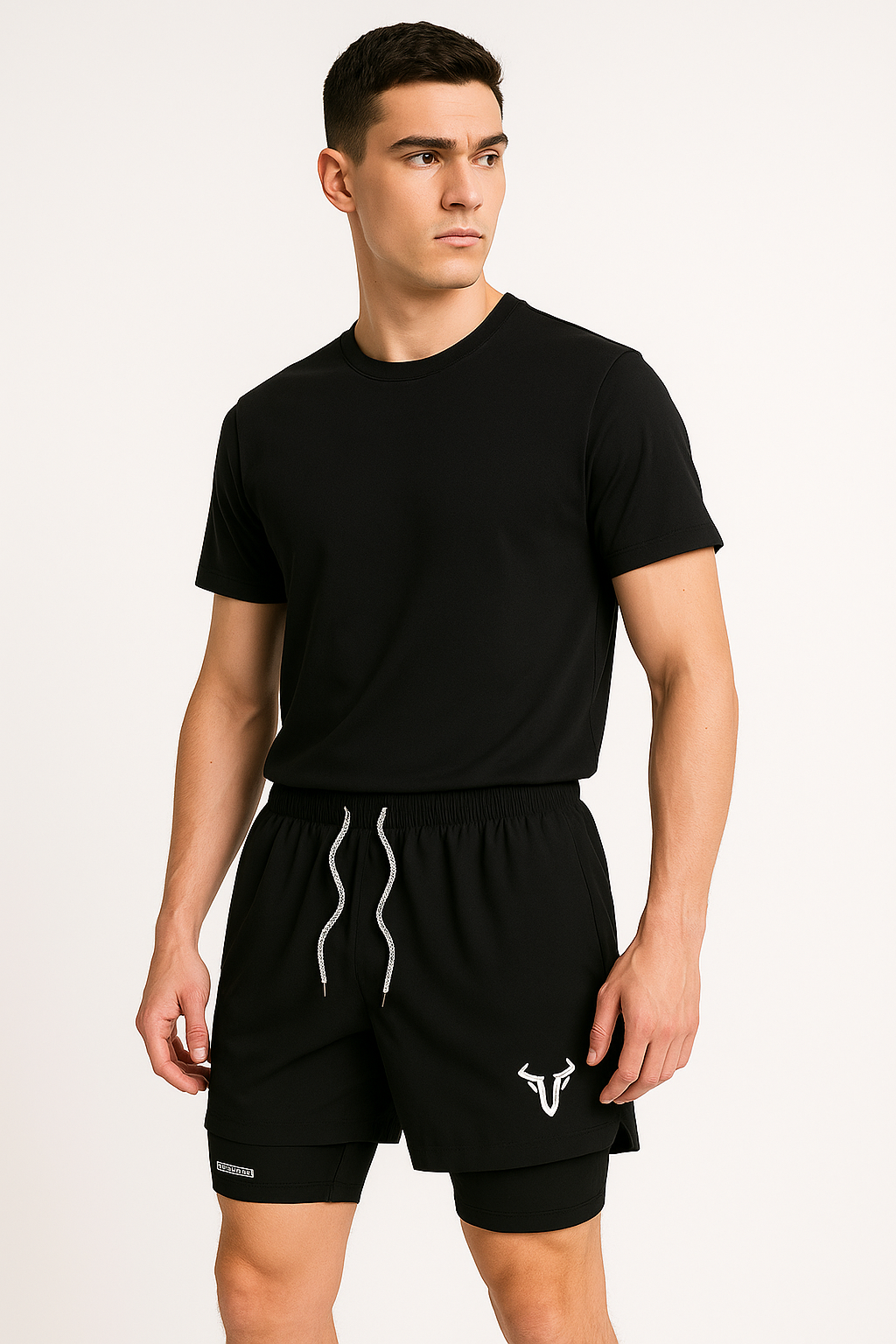 2-in-1 sportshorts voor heren met telefoonzak – Bram