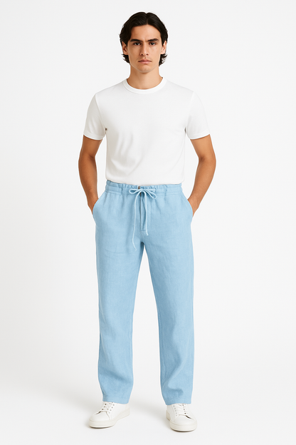 Linnen Herenbroek voor Zomercomfort en Stijl – Hendrik