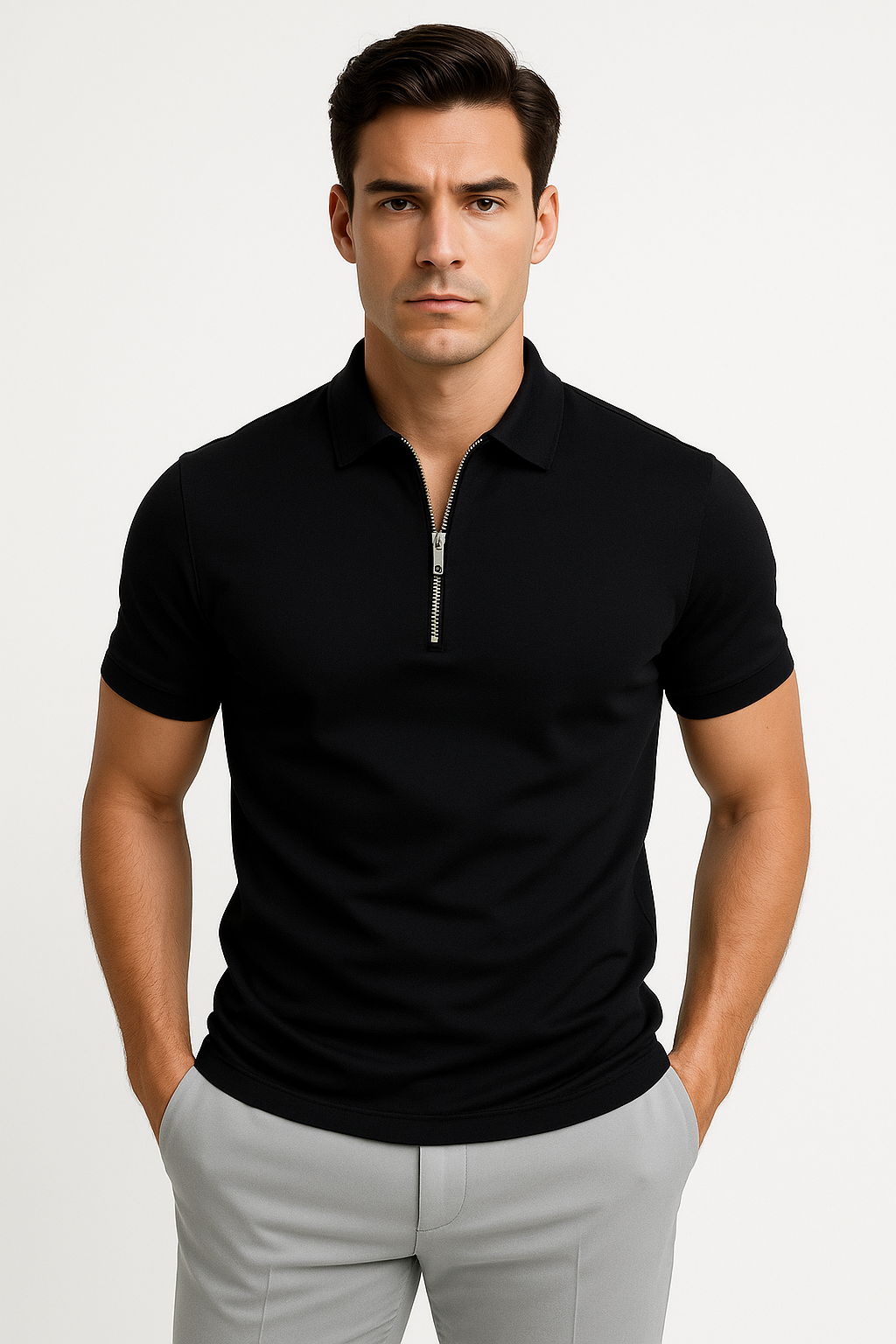 Polo shirt heren slim fit ademend comfort – Jeroen