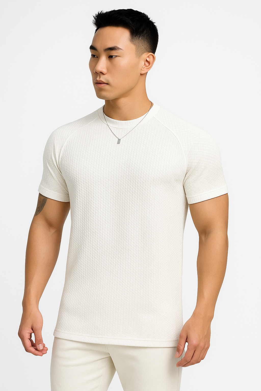 Heren T-shirt – ademend slim fit zomer casual – Dirk