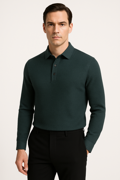 Ademende herenpolo met mesh en modern design – Robin