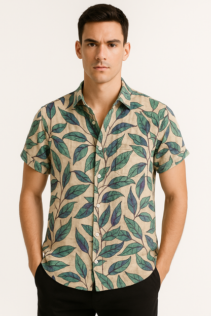 Zomeroverhemd Heren Print Kleurvol Comfort – Vivaro