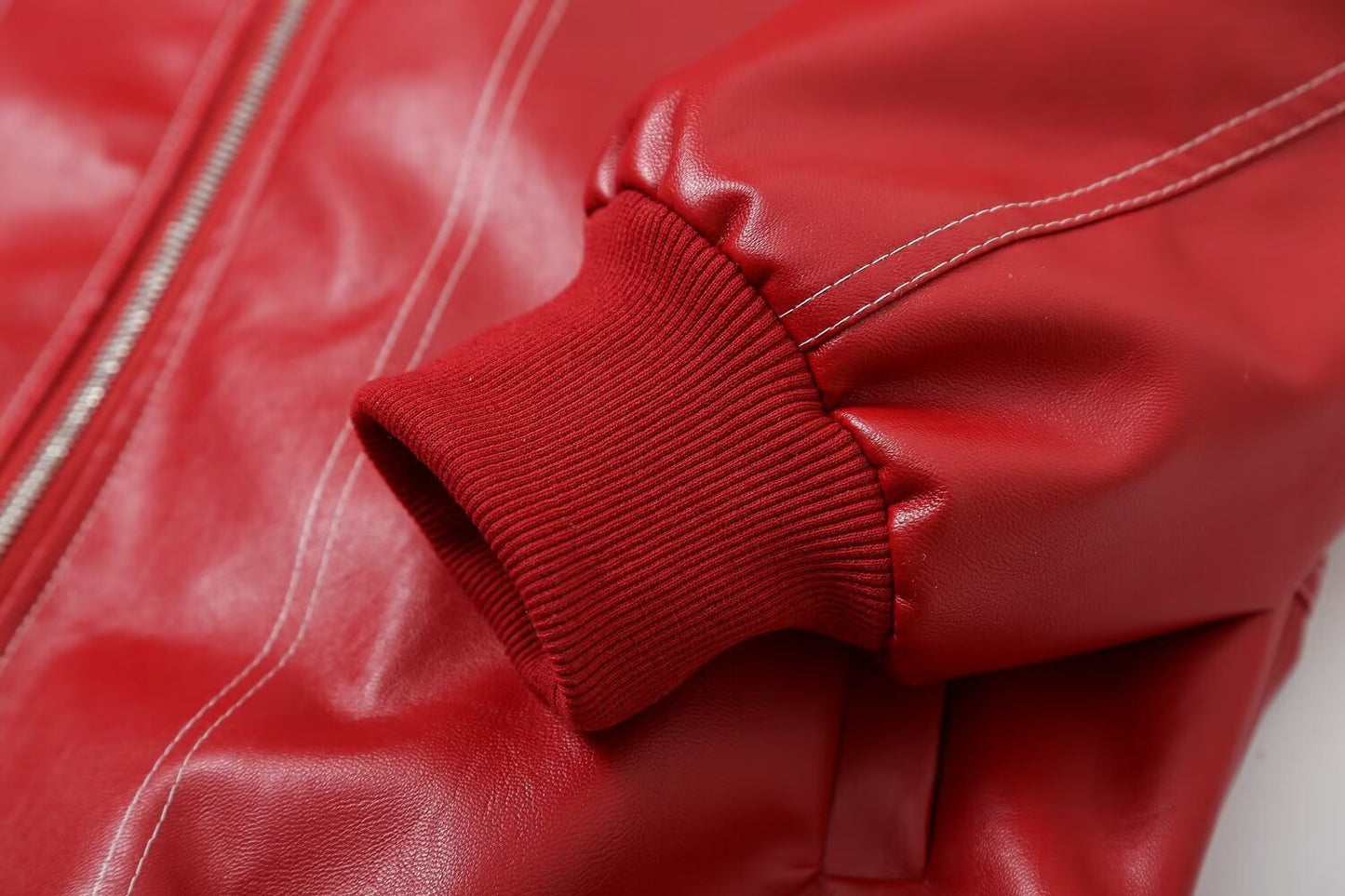 Synthetisch leren bomberjack voor dames – Sophia