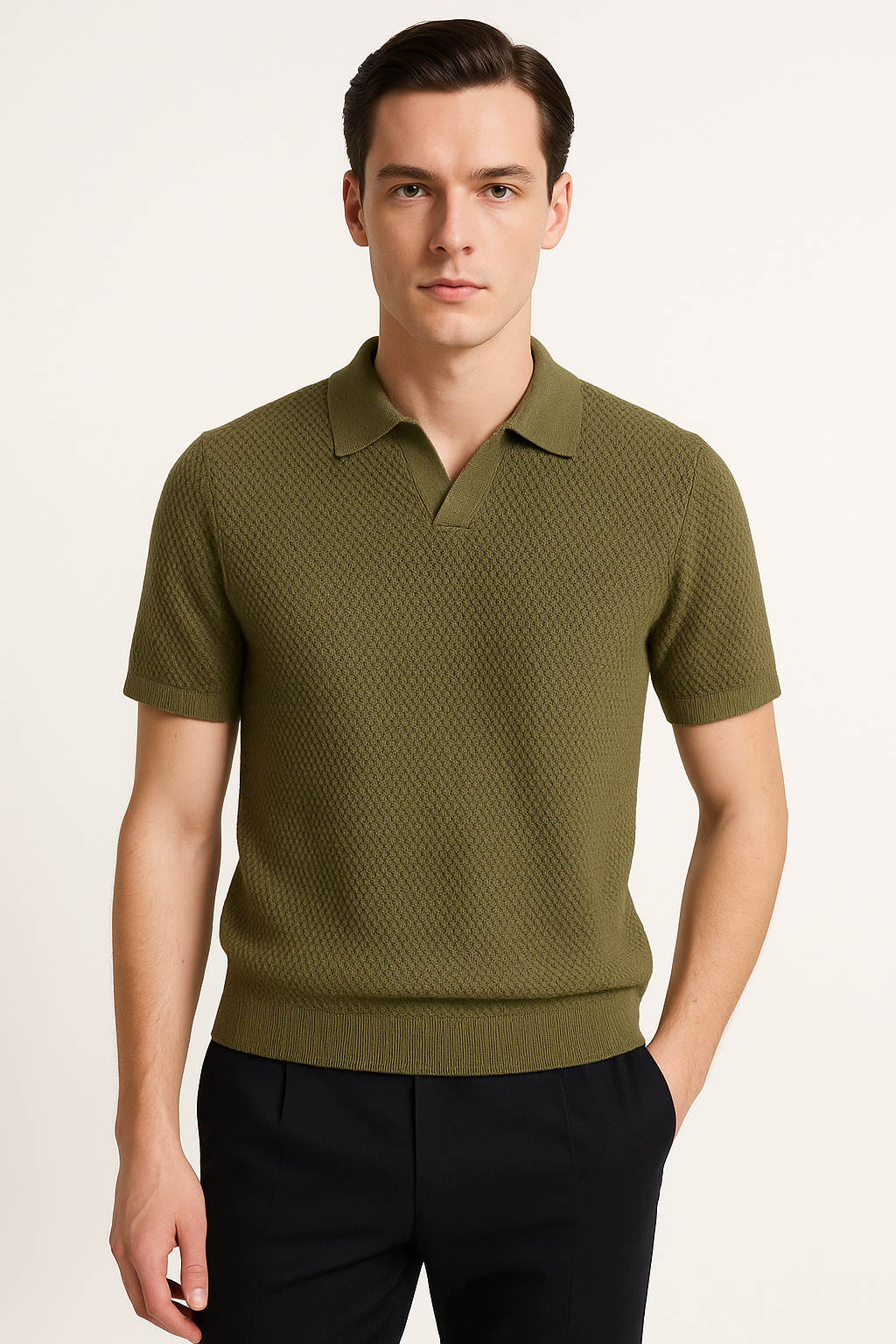 Casual Katoenen Polo T-shirt voor Dagelijks Comfort – Heinrich