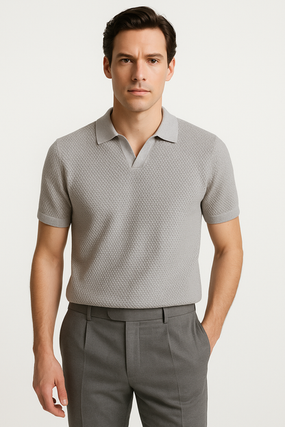 Casual Katoenen Polo T-shirt voor Dagelijks Comfort – Heinrich