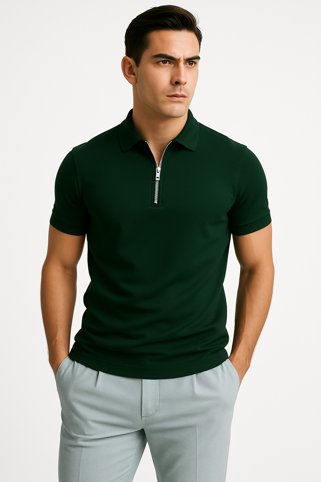 Polo shirt heren slim fit ademend comfort – Jeroen