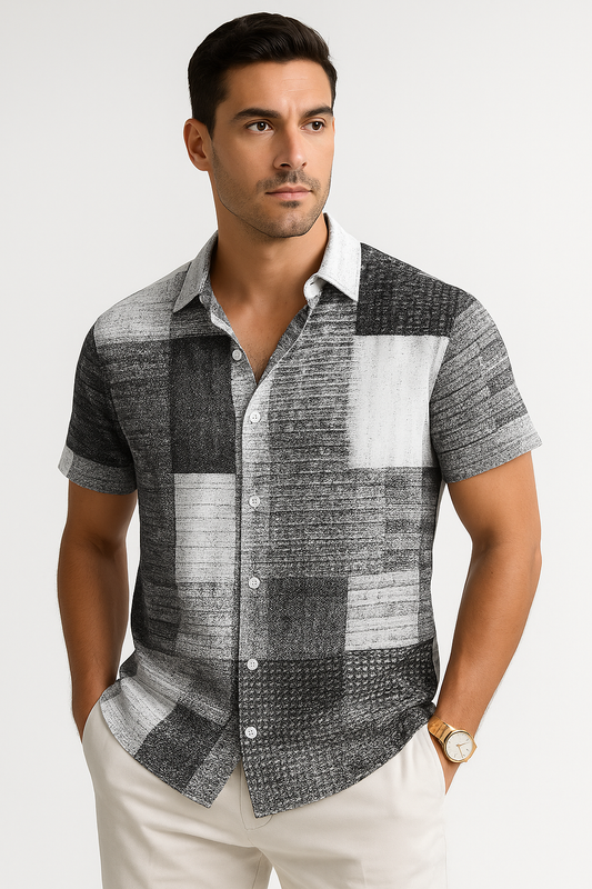 Moderne herenpolo met kleurrijk design – Venturo