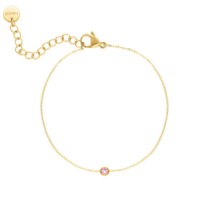 Geboortesteen Armband van Zilver en Goud – Persoonlijk Cadeau – Astralia
