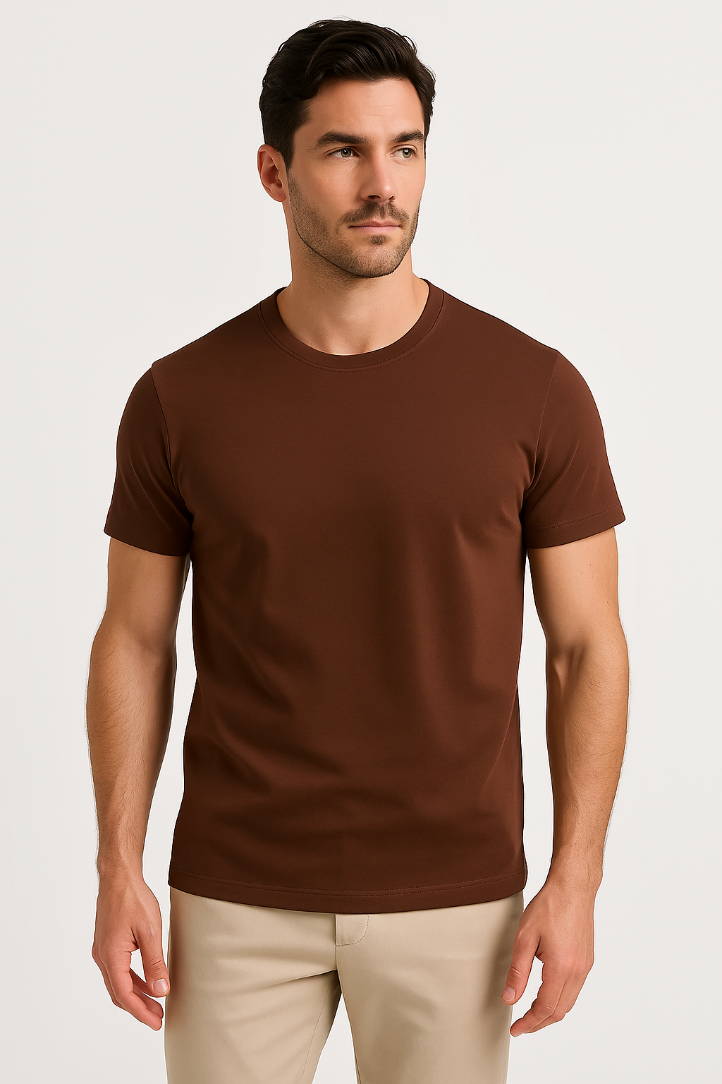 T-shirt heren zomer effen ademend sneldrogend – Aart
