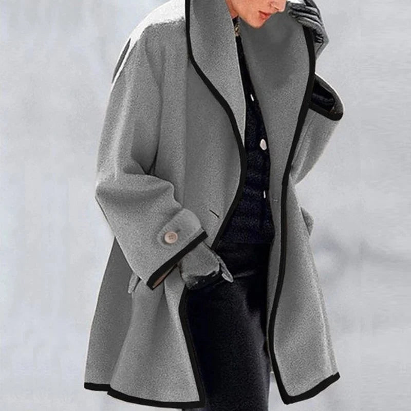 Warme Winterjas met Elegante Dubbele Knopenrij – Anna