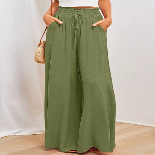 Wijde Pijpen Damesbroek met Chic Silhouet – Liana