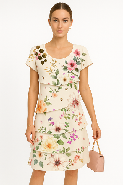Bloemenprint maxi-jurk voor zomeravonden – Amélie
