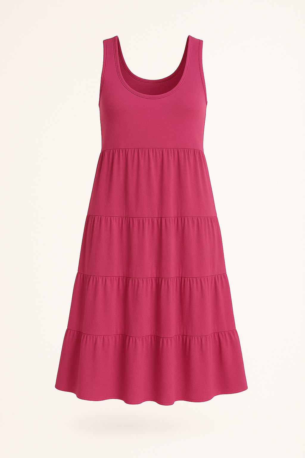 Boho mouwloze mini-jurk met ruches – Eliza