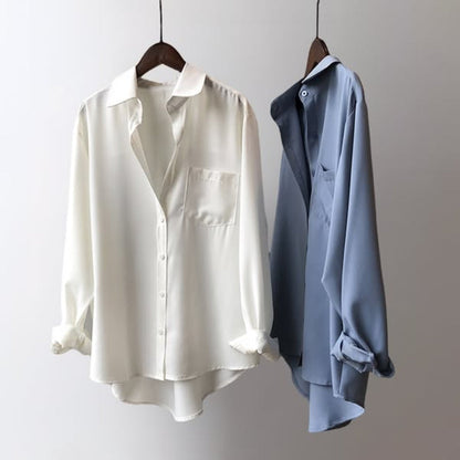Luxe Zijde Blouse voor Elegante Comfort – Sorella