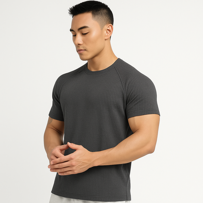 Heren T-shirt – ademend slim fit zomer casual – Dirk
