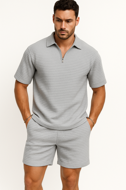 Zomeroutfit heren luchtig tweedelig set met stijl – Julian