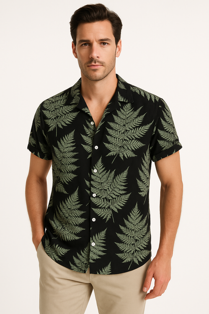 Zomerjurk Geel Tropisch Print Comfort – Liee