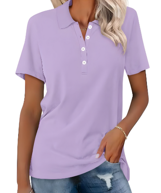 Poloshirt dames duurzaam stijlvol comfortabel basic – Zevarra