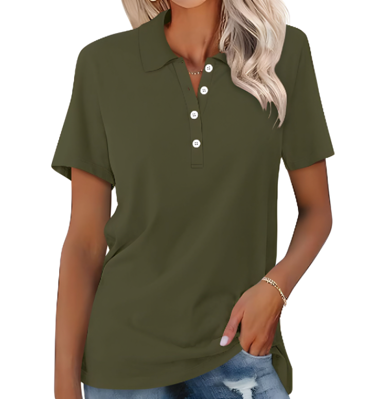 Poloshirt dames duurzaam stijlvol comfortabel basic – Zevarra