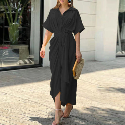 Wikkel maxi jurk met elegante pasvorm en comfort – Sophie