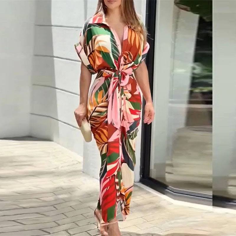 Wikkel maxi jurk met elegante pasvorm en comfort – Sophie