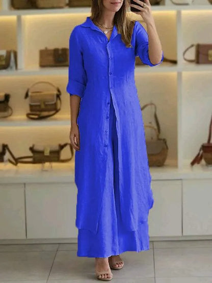 Linnen Tweedelige Zomerset Dames Outfit – Julia