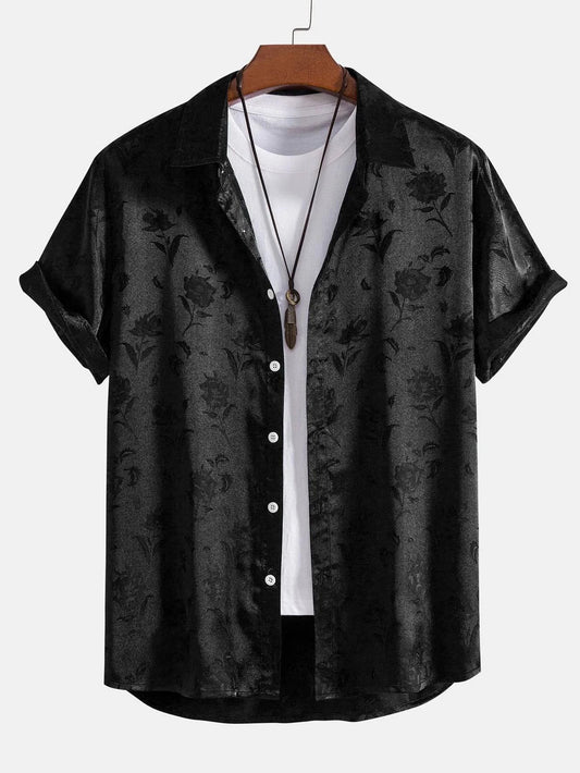 Casual heren overhemd met bloemenprint – Thomas