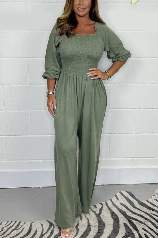 Dames jumpsuit elegant comfortabel flatterend katoen – Valenne