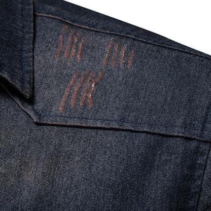 Slim Fit Denim Overhemd Heren Vintage - Lars