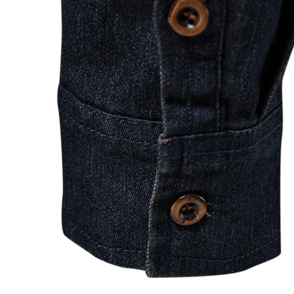 Slim Fit Denim Overhemd Heren Vintage - Lars