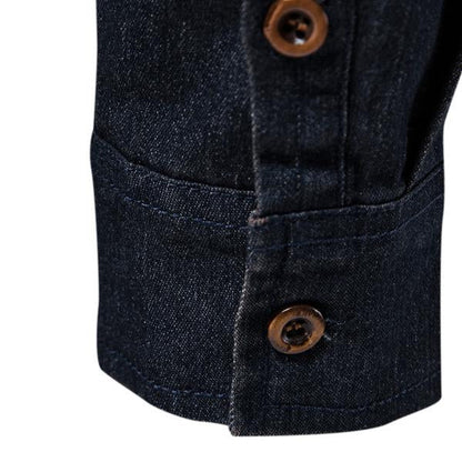 Slim Fit Denim Overhemd Heren Vintage - Lars