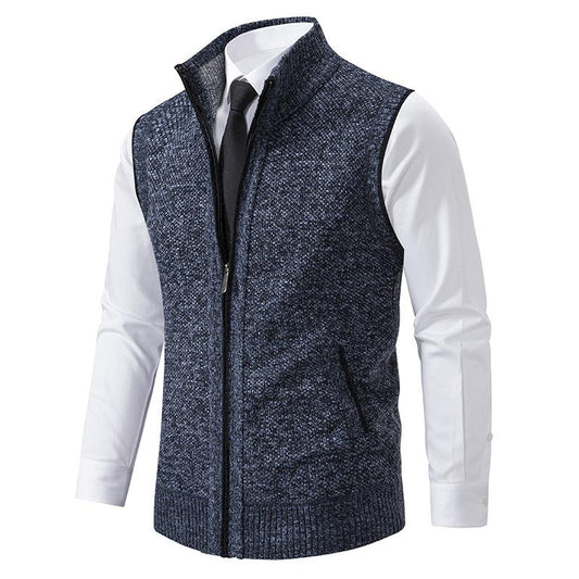 Tijdloos heren vest van ademende wolmix – Felix