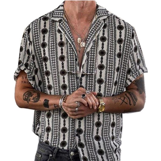 Casual Overhemd met Print en Kraag Heren - Daan