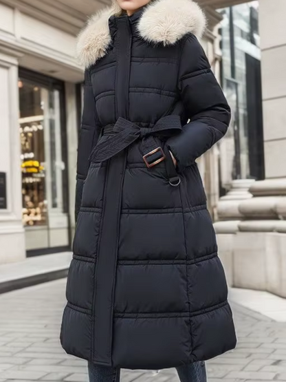 Warme Winterjas voor Dames met Bontkraag – Aurielle