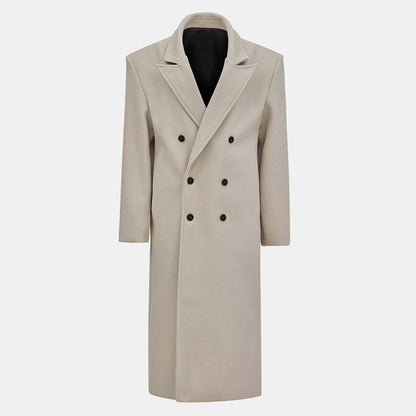 Oversized Winterjas voor Dames met Wollook Stof – Mirelle