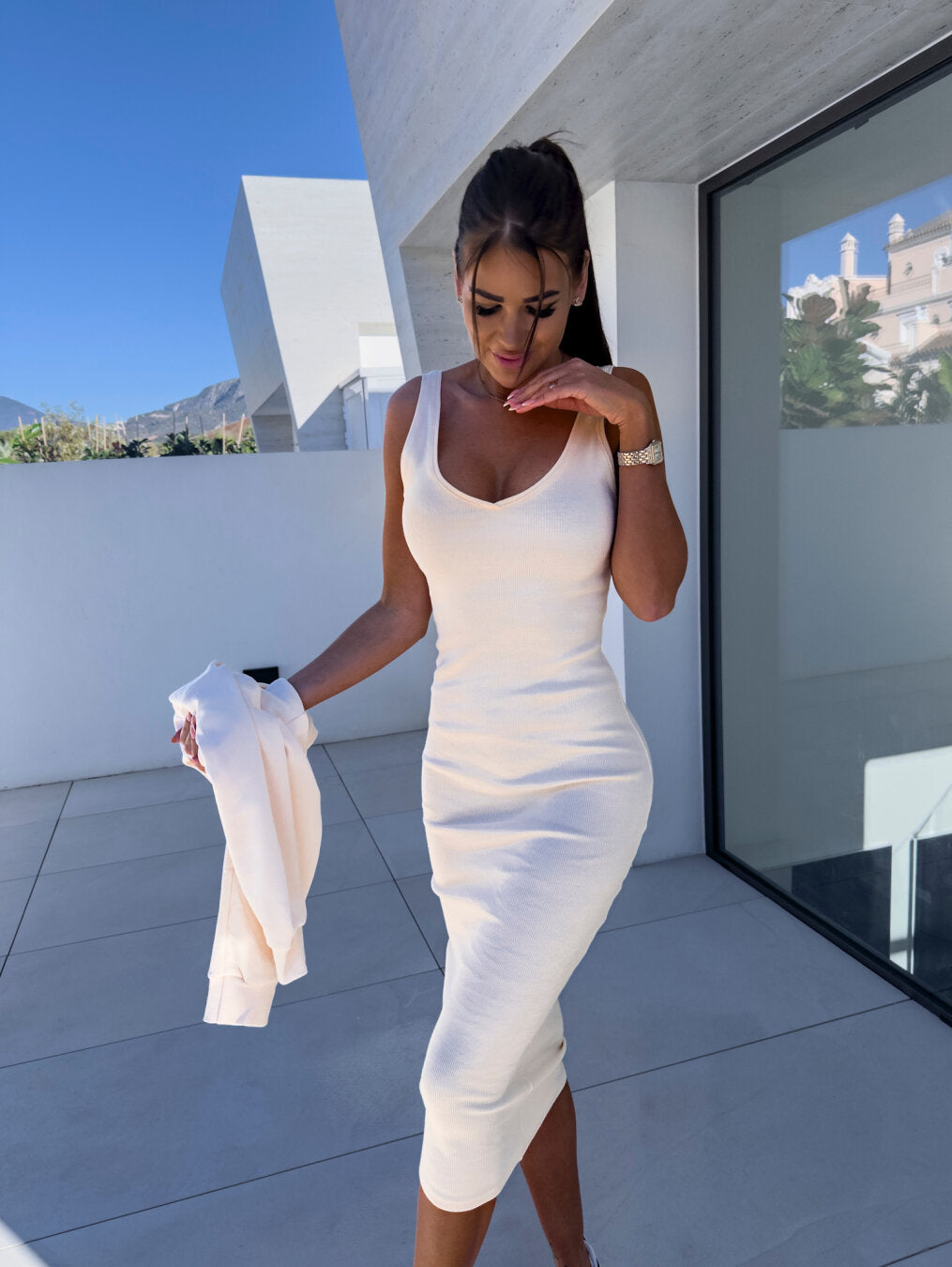 Tweedelige set met sweater en rok – Elettra