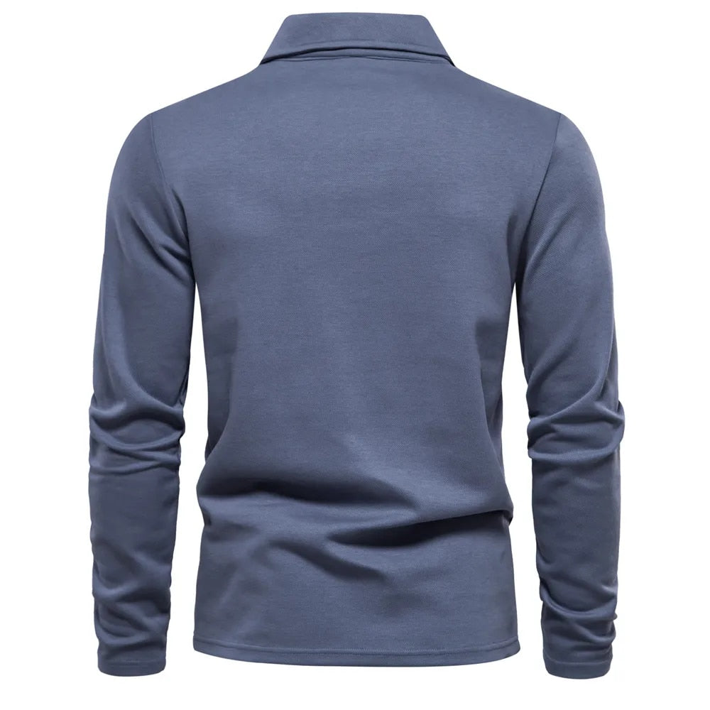 Casual Poloshirt Lange Mouwen Heren – Jasper