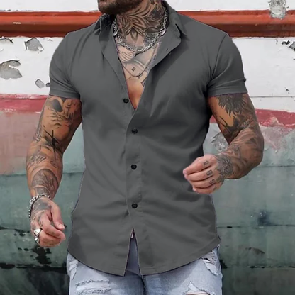 Fitness Shirt Korte Mouw Heren Sport - MaxFit