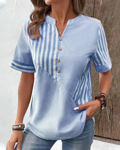 Luchtige Gestreepte Blouse voor Warme Dagen – Lilly